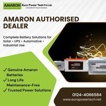 Amaron Authorised Dealer in Gurgaon – Solar, UPS & Automotive Batteries
