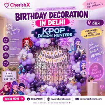 BLACKPINK Theme Birthday Decoration in Delhi
