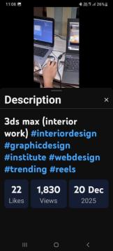 3ds max (interior work) #interiordesign #graphicdesign #institute #webdesign #trending #reels - YouT