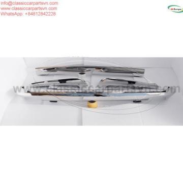 Triumph TR) bumpers without license plate shield by stainless steel new