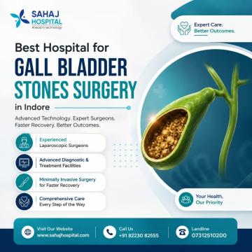 Best Hospital for Gall Bladder Stones Surgery in Indore – Sahaj Hospital