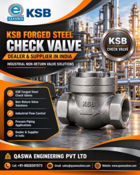 KSB Forged Steel Check Valve Dealer and Supplier in India for Industrial Applications