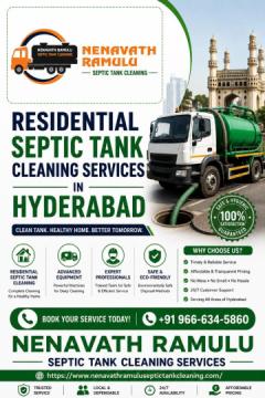 Residential Septic Tank Cleaning Services in Hyderabad – Nenavath Ramulu Septic Tank Cleaning