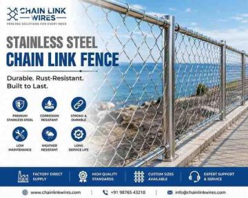 Durable Stainless Steel Chain Link Fence Manufacturer