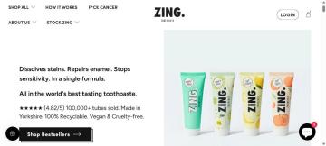 Up To 70% OFF Your Purchase at Zing Toothpaste