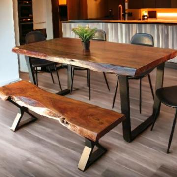Shop Natural Live Edge Table – Custom Modern Wood Dining Designs