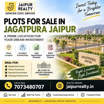 What are the advantages of buying a residential plot in Jagatpura, Jaipur?
