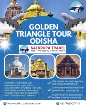 Explore the Golden Triangle Tour Odisha with SaiKrupaTravel