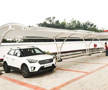 Tensile Car Parking Shade in Delhi