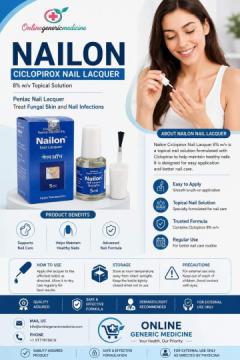 Ciclopirox Nail Lacquer, Penlac Nail Lacquer, Nailon Lacquer