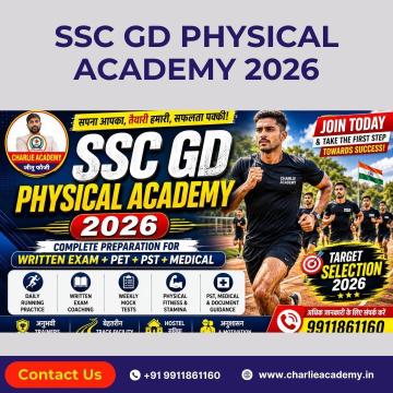SSC GD Physical Academy 2026 | Charlie Academy India
