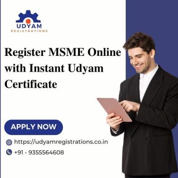 Register MSME Online with Instant Udyam Certificate
