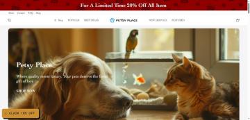 10% OFF Entire Order on Petsy Place