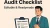 Editable ISO 45001 Audit Checklist – 500+ OH&S Questions