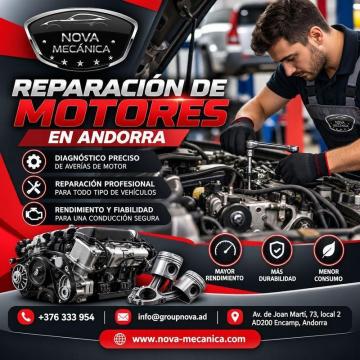 Reparación de motores en Andorra para todo tipo de vehículos