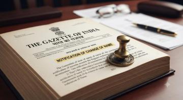 Gazette Notification for name change Requirements