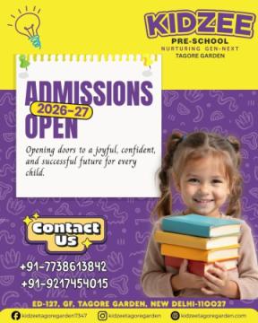 Best playschool in tagore garden