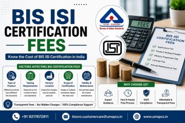 BIS ISI Certification Fees
