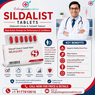 Sildalist Tablets (Sildenafil & Tadalafil) onlinegenericmedicine