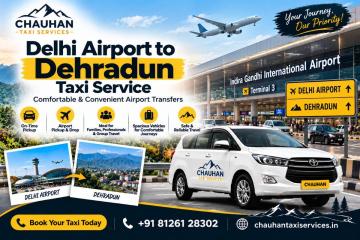 From IGI Airport to Dehradun—plan your transfer with Chauhan Taxi Services. Call to enquire