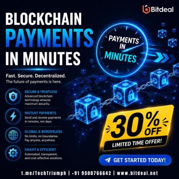 Cross-Border Payments Taking Days & Costing Thousands - Blockchain Does It in Minutes | 30% OFF
