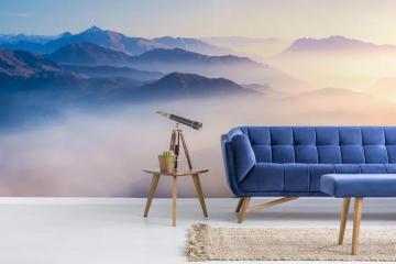 Removable Peel and Stick Mountain Wallpaper for Modern Home Decor