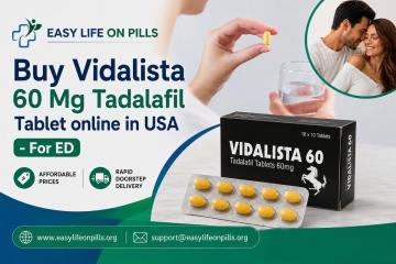 Buy Vidalista 60 Mg Tadalafil Tablet online in USA - For ED
