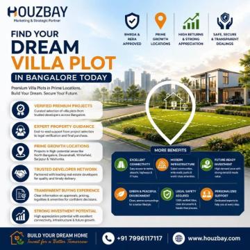 Buy Premium Villa Plots in Bangalore | Houzbay