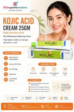 Kojic Acid Cream 25gm for Dark Spots & Uneven Skin Tone | Online Generic Medicine