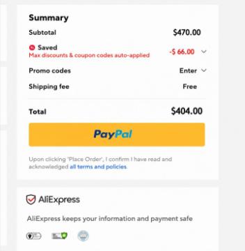 AliExpress: Save Up to $66 on Orders of $29 - $469+