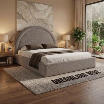 Dreamland Cloud Curved Teddy Boucle Bed