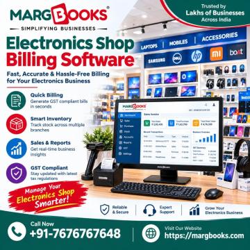 Electronics Shop Billing Software for Retailers | MargBooks
